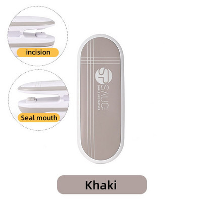 Műanyag zacskó tömítő vákuumcsomag tömítőgép kapcsok Mini termikus forrasztópáka záróelem hordozható bezár Gabona élelmiszer konyha