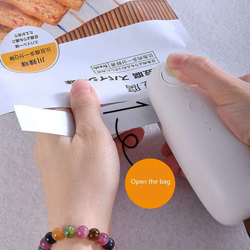 Φορητό Mini Heat Sealer USB Charging Plastic Bag Sealer Storage Bag Storage Sealing Machine for Food Snack Αξεσουάρ κουζίνας