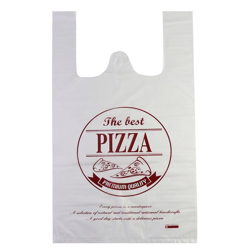 50 db átlátszó műanyag pizza csomagoló zacskók 7/9/10/12 hüvelykes pizza speciális zacskó elvihető élelmiszer desszert kenyér ajándék doboz csomagolás