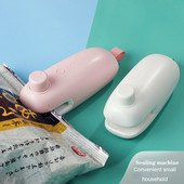 Aparat de etanșare portabil pentru pungi de căldură, pachet de plastic, clemă pentru sac de depozitare, mini mașină de etanșare, sigiliu autocolant la îndemână pentru mâncare, gustări, gadgeturi de bucătărie
