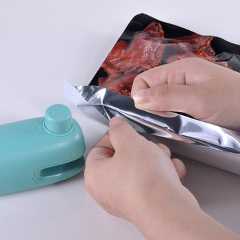 Φορητό στεγανωτικό θερμοθήκης Πλαστική συσκευασία αποθήκευσης τσάντας κλιπ Μίνι σφραγιστικό μηχάνημα εύχρηστο αυτοκόλλητο σφραγίδα για γκάτζετ κουζίνας σνακ τροφίμων
