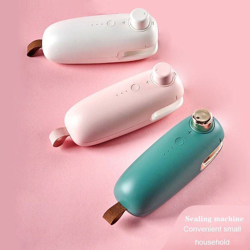 Aparat de etanșare portabil pentru pungi de căldură, pachet de plastic, clemă pentru sac de depozitare, mini mașină de etanșare, sigiliu autocolant la îndemână pentru mâncare, gustări, gadgeturi de bucătărie