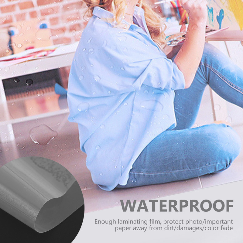 Lamináló lapok Fóliatasak Laminálólap Fotópapír Laminátor Thermal Pouchroll Hideg Irodai Képzárás Tiszta Címke