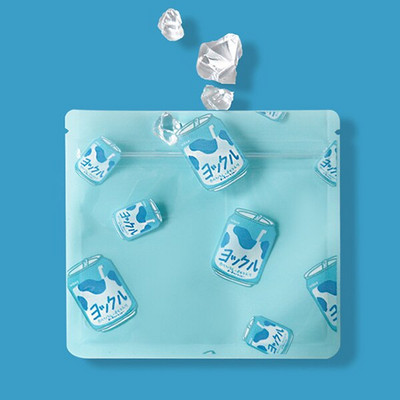 100 бр. Анимационни пластмасови торби с цип Сладки бонбони Закуски Бисквити Малки хранителни запечатани опаковки Съхранение на бижута Детски торбички за подаръци