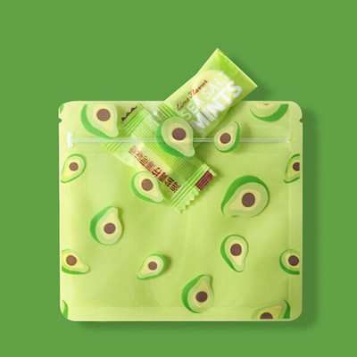 100 бр. Анимационни пластмасови торби с цип Сладки бонбони Закуски Бисквити Малки хранителни запечатани опаковки Съхранение на бижута Детски торбички за подаръци