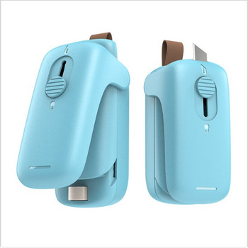 Φορητή μηχανή σφράγισης φόρτισης USB φορητή μίνι θέρμανση πλαστική μηχανή συσκευασίας χειρός συσκευή σφράγισης τροφίμων κενού