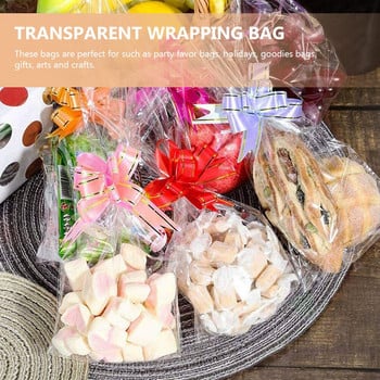 Чанти Clear Cello Cookie Treat Party Celophane Bag Gift Candy Favor Bakery Flat Wedding Transparent Seals Supplies Birthday