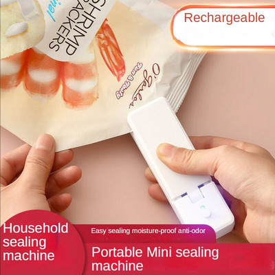 Nešiojamoji sandarinimo mašina, įkraunama mini maisto plastikinių maišelių šilumos sandarinimo priemonė, buitinė pakavimo plastikinė sandarinimo mašina, magnetinė