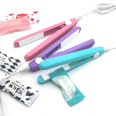 Mini nešiojama šiluminio sandarinimo mašina Maisto vakuuminio sandariklio sandariklio pakuotė Plastikinė impulsinė sandarinimo priemonė, buitinė maišų spaustukai, rankinė pakuotė