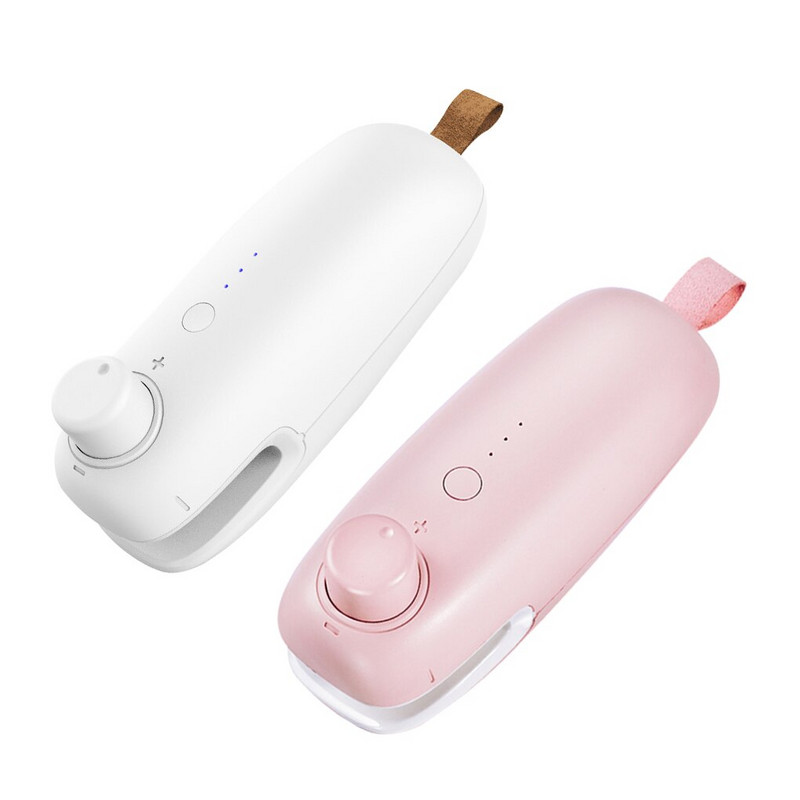 Prenosný mini tepelný zvárací stroj, ručný vstavaný Li-batériový stroj na napájanie z USB, nabíjateľný stroj na uzatváranie vreciek a potravinových vreciek