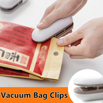 Φορητό Mini Sealer Home Heat Bag Πλαστικό σνακ τροφίμων Μηχάνημα σφράγισης τσάντας πίεσης χεριών Θερμότητα κενό κλιπ κλιπ σακούλας χονδρικής