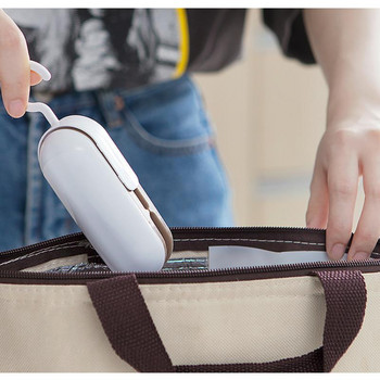 Φορητό Mini Sealer Home Heat Bag Πλαστικό σνακ τροφίμων Μηχάνημα σφράγισης τσάντας πίεσης χεριών Θερμότητα κενό κλιπ κλιπ σακούλας χονδρικής