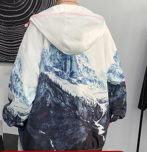 Geaca de toamna-iarna cu gluga si fermoar