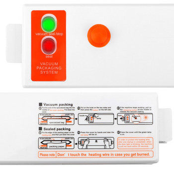 HOOMIN Household Food Vacuum Sealer EU Plug/ US Plug Machine Vacuum Packaging Machine Sealer Film Portable
