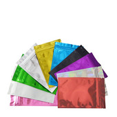 100 tk värviline pakend ümbris kott ülemine sööda foolium tõmblukuga kotid toidukott Mylar alumiiniumfooliumist kotid, teekotid, toidu kilekotid