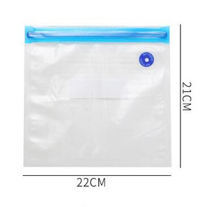 10 db Vákuumos élelmiszertáska Újrafelhasználható frissen tartó táska Gyümölcs Zöldség cipzárral lezárt táska Szivárgásmentes bolti fagyasztó gáz kompressziós táska