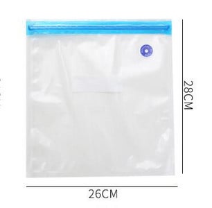 10 db Vákuumos élelmiszertáska Újrafelhasználható frissen tartó táska Gyümölcs Zöldség cipzárral lezárt táska Szivárgásmentes bolti fagyasztó gáz kompressziós táska