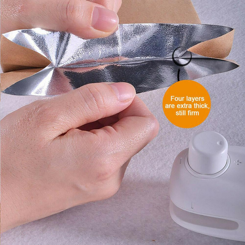 Mini električni stroj za toplinsko zavarivanje Prijenosne kopče za vrećice Pakiranje hrane Brtvilo Spajalica za pakiranje Kućne grickalice Alati za vrećice za hranu R0Z7