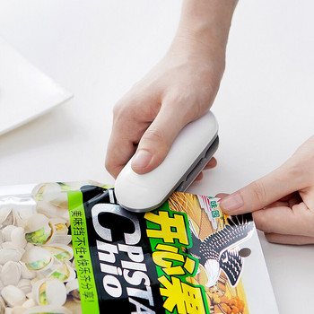 Φορητό Mini Food Sealer Vacuum Heat Sealer Snacks Bag Seapering Machine Κλιπ τροφίμων Συσκευασία Οικιακά σκεύη κουζίνας Gadget