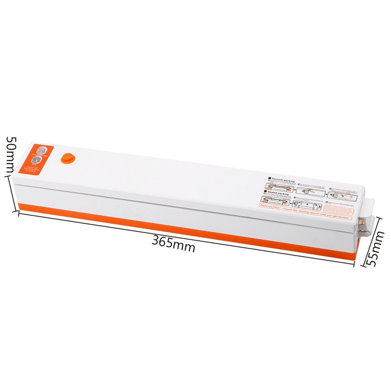 HILIFE Film de etanșare Mașină de ambalat în vid pentru conservarea alimentelor Fișă UE/Sprea SUA Dispozitiv de etanșare în vid pentru alimente de uz casnic Depozitare în bucătărie