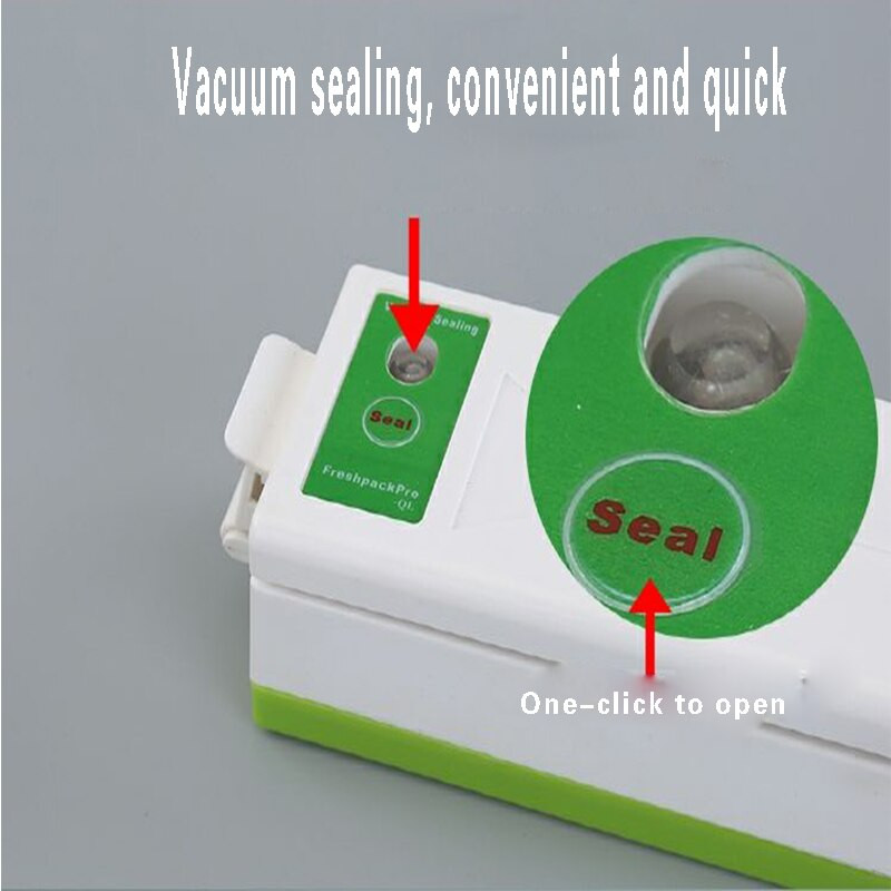 Mali automatski stroj za vakuumsko pakiranje Prijenosni kućni kuhinjski aparat za vakuumiranje vrećica za žitarice Stroj za vakuumiranje hrane