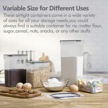 Σετ 5 τμχ Kitchen Storage Organizer PP Υψηλής ποιότητας Δοχείο τροφίμων Κουζίνα Ψυγείο Noodle Box Multigrain Storage Box Δεξαμενή