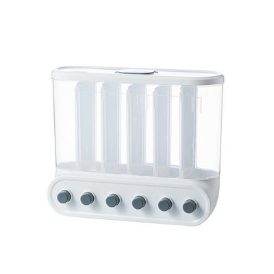 Sieninis grūdų dalytuvas Sandarus maisto laikymo bakas Ryžių kibiras konteineriai skaidrūs spaudai grūdų pupelių organizatorius