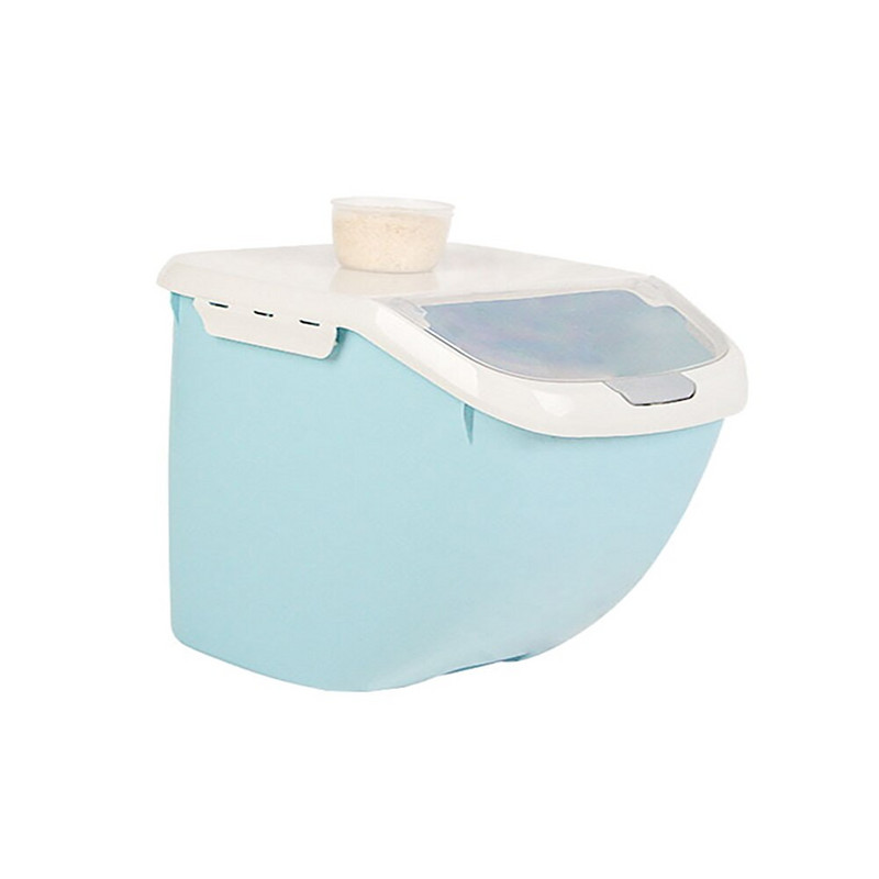 6 kg ryžių laikymo dėžutė, grūdų grūdų dozatorius, atverčiamas dangtelis, maisto ruošimo indas, virtuvės laikiklis, sandarus ryžių kibiras, atsparus vabzdžiams