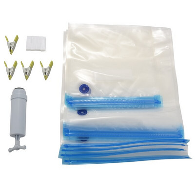 Sous Vide vrecká na opakované použitie - 30 opakovane použiteľných Sous Vide vreciek + Sous Vide klipy, uzatvárač Sous Vide vreciek, ručná vákuová pumpa - opakovane použiteľné úložné vrecká
