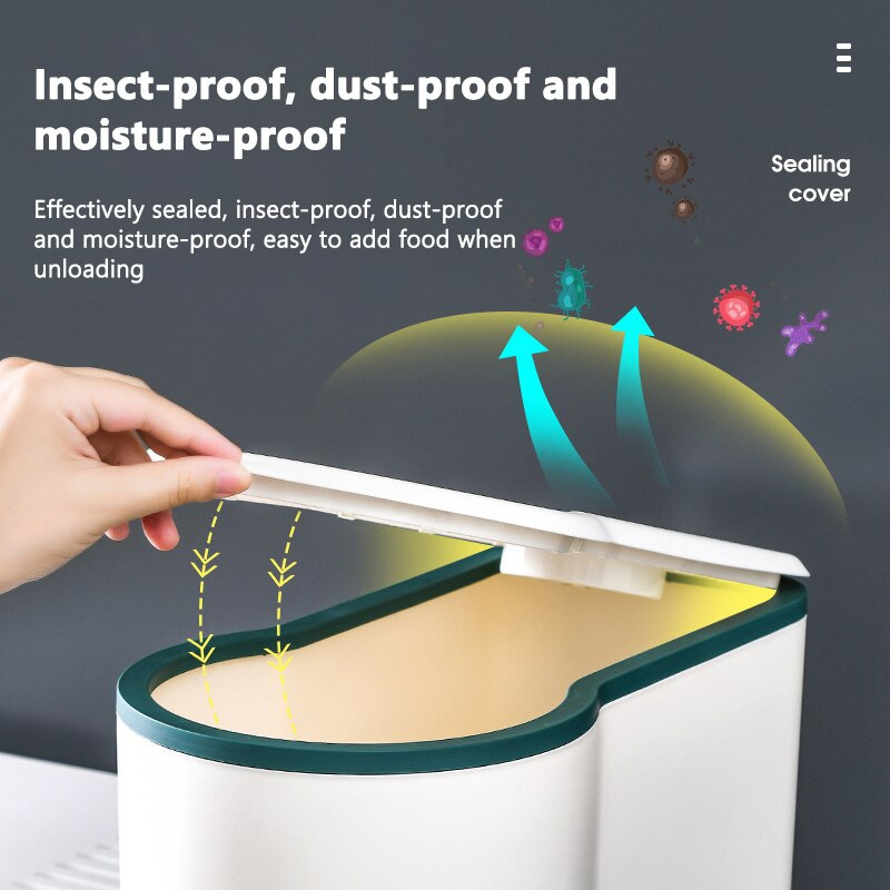 5/10KG kuhinjski spremnik Nano bačva, zatvorena kutija za ručak otporna na vlagu Spremnik za skladištenje žitarica Kutija za skladištenje hrane za pse Kutija za skladištenje žitarica