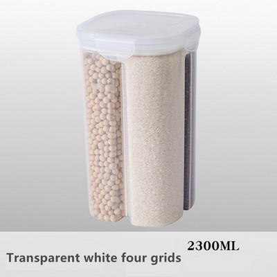Кухненски органайзер Контейнер за храна за съхранение Хладилник Органайзер Прозрачен за удобство в кухнята Кутия за съхранение на купа за захар