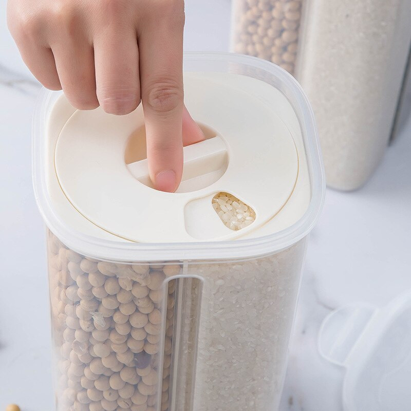 Кухненски органайзер Контейнер за храна за съхранение Хладилник Органайзер Прозрачен за удобство в кухнята Кутия за съхранение на купа за захар