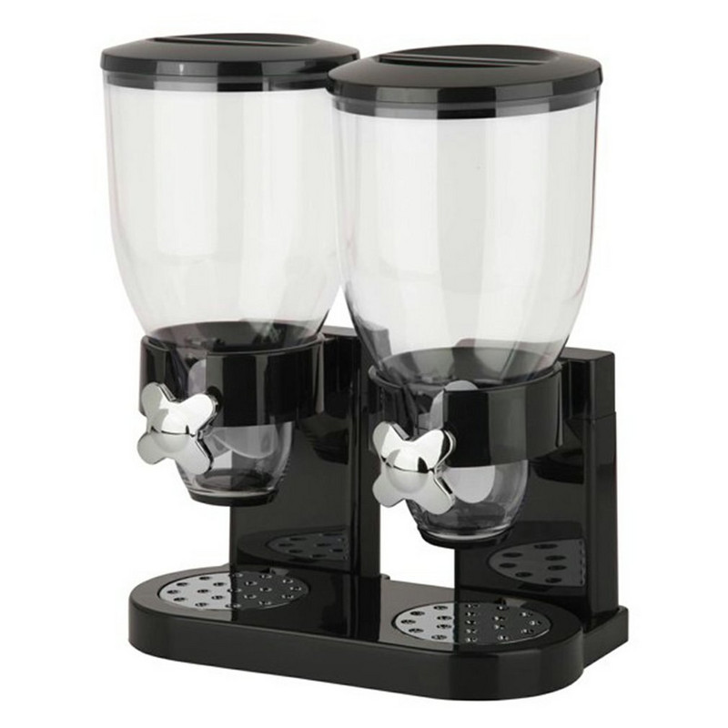 Višenamjenski spremnici za pohranu hrane Dozator za suhu hranu za žitarice Posuda za pohranu s dvostrukom kontrolom Kuhinjska boca za pohranu