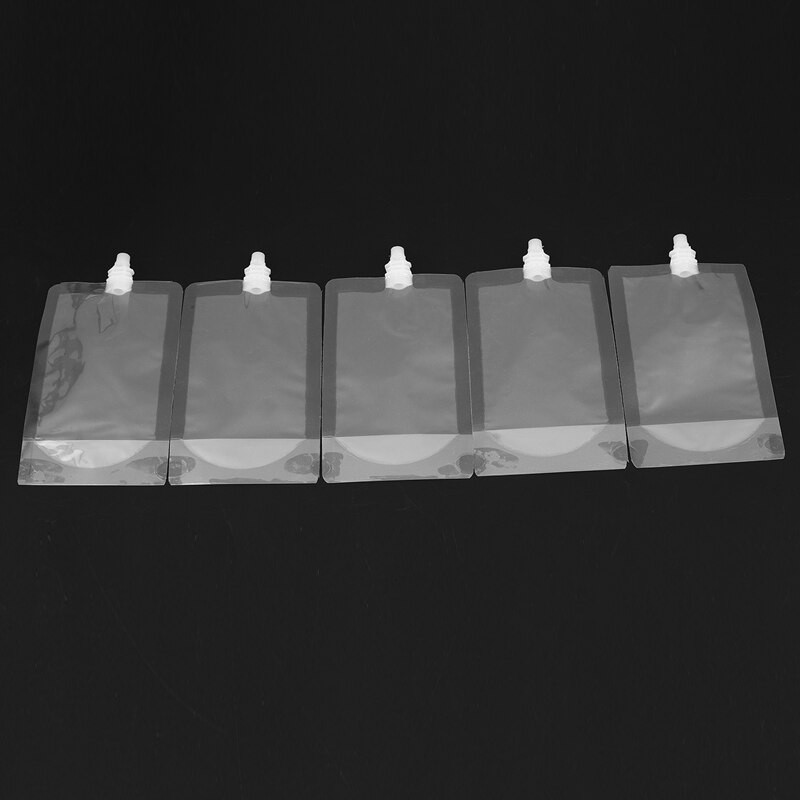100 de bucăți pungi din plastic pentru băuturi, pungă pentru băuturi, suc lichid, lapte, cafea, duză, pungă pentru gură de băuturi