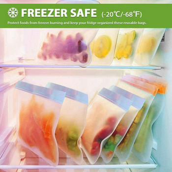 Ζεστή ΠΩΛΗΣΗ 10 τμχ Επαναχρησιμοποιήσιμη Ψυγείο Καταψύκτης Φρέσκια τσάντα Peva Double Bone σφραγισμένη αδιάβροχη τσάντα Φρούτα μεσημεριανό σάντουιτς