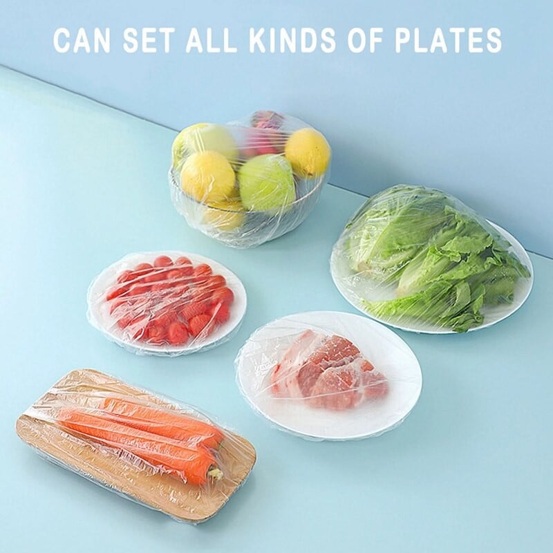Buitinis šaldytuvas Maisto likučiai Šviežiai išlaikomas dangtis Saran Wrap Plastikiniai maišeliai Priedai Įrankiai Dovana