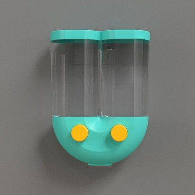 U formos maisto laikymo dozatoriaus dėžutė grūdų kukurūzų ryžių preso grūdų dozatorius permatomas prie sienos tvirtinamas virtuvės dėklas