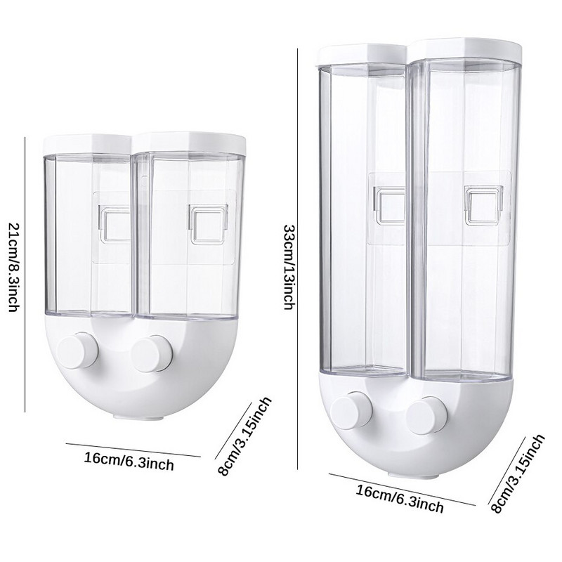 U formos maisto laikymo dozatoriaus dėžutė grūdų kukurūzų ryžių preso grūdų dozatorius permatomas prie sienos tvirtinamas virtuvės dėklas