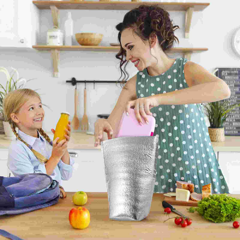 Izolované tašky, termotaška, malá chladiaca obedárska hliníková taška, pikniková fólia na desiatu, mini taška na kemping