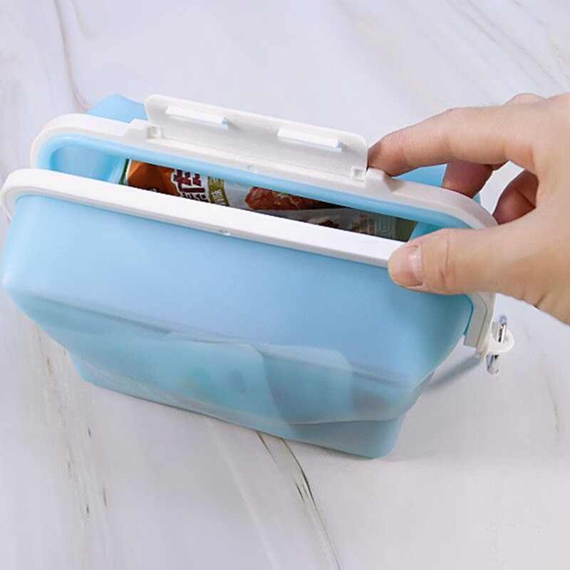Silikonska vrećica za pohranu hrane Vreća s patentnim zatvaračem za pohranu hrane Zamrzivač za višekratnu upotrebu, kuhinja i pohrana