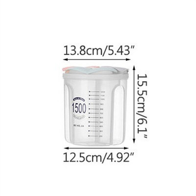 Kuhinjska kutija za pohranu Kutija za pohranu hrane Kuhinjski pribor Spremnik za žitarice Zatvorene limenke otporne na vlagu Prozirni organizatori