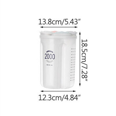 Kuhinjska kutija za pohranu Kutija za pohranu hrane Kuhinjski pribor Spremnik za žitarice Zatvorene limenke otporne na vlagu Prozirni organizatori