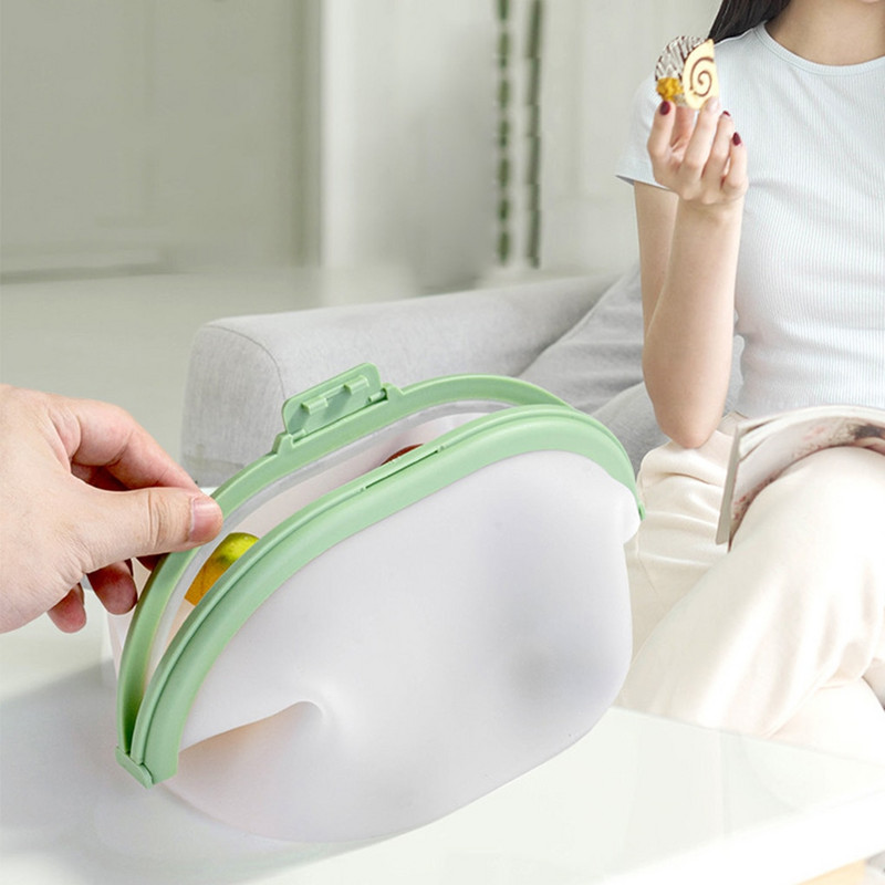 Silikonske vrećice za višekratnu upotrebu Sigurne praktične kuhinjske vrećice za pohranu hrane Vrećice za svježinu Sklopive vrećice Spremnici s brtvljenjem Siva