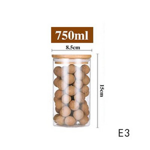 Мейсън Буркан за бонбони за подправки Стъклен прозрачен контейнер Стъклени буркани с капаци Буркан за бисквитки Кухненски буркани и капаци Малък размер на едро