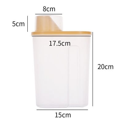 12KG кухненски контейнер за съхранение на ориз Кофа за ориз Запечатана кутия за зърнени храни Устойчив на насекоми Влагоустойчив контейнер за зърно Кухненско съхранение