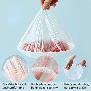 Πλαστικές σακούλες μίας χρήσης Saran Wrap Κάλυμμα τροφίμων Ελαστικό καλύμματα αποθήκευσης τροφίμων Κουζίνα Επαναχρησιμοποιήσιμο Stretch Wrap Fresh Keeping Containing