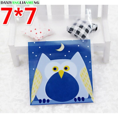 ALL1 Štvorcové balenie na pečenie 7x7cm, sušienky, cukríky, sušienky, občerstvenie, balenie potravín, vrecká, samolepiace OPP vrecko 500 ks/lot