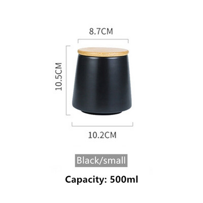 Nordic Multigrain Storage Ceramic Tank Tea Caddy Керамичен херметичен буркан Кухненски резервоар за съхранение Кафе Резервоар за захар Резервоар за съхранение на храна