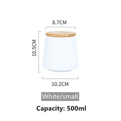 Nordic Multigrain Storage Ceramic Tank Tea Caddy Керамичен херметичен буркан Кухненски резервоар за съхранение Кафе Резервоар за захар Резервоар за съхранение на храна