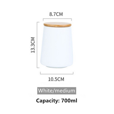 Nordic Multigrain Storage Ceramic Tank Tea Caddy Керамичен херметичен буркан Кухненски резервоар за съхранение Кафе Резервоар за захар Резервоар за съхранение на храна